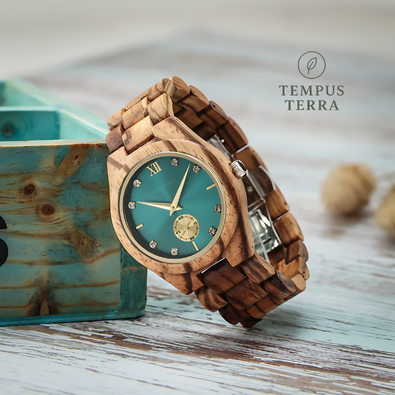 Montre femme en bois Elysia de Tempus Terra